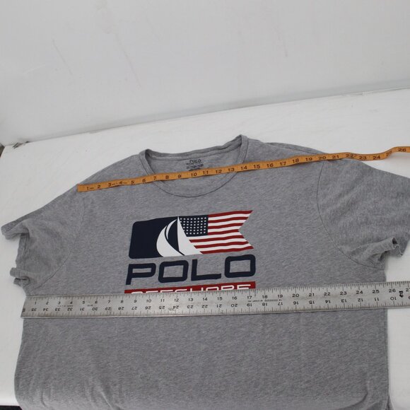 Polo Ralph Lauren shirt Mens 2XL Polo Offshore Sailing Team American Flag Preppy - Picture 11 of 11